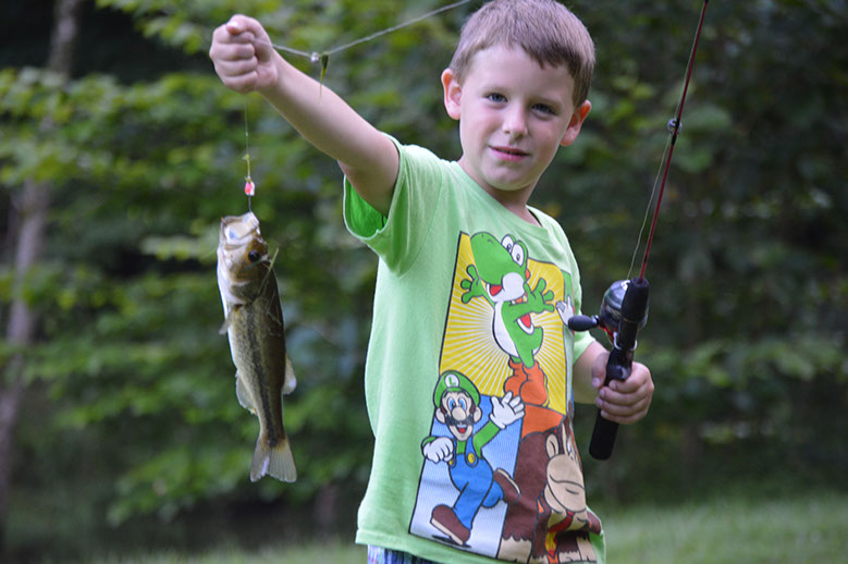 Fish at this cabin for rent.